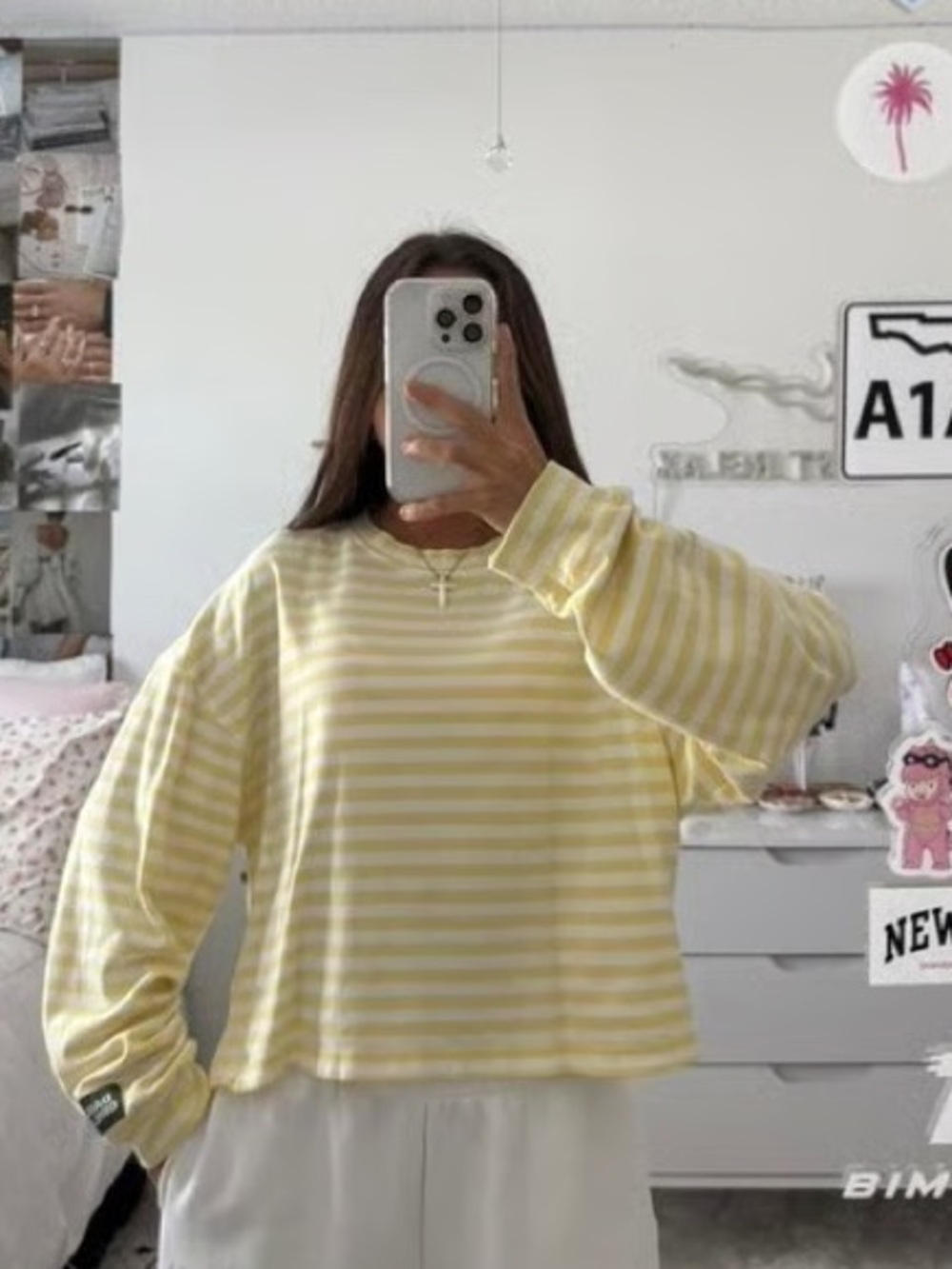 Daily Drills Striped Cotton Long Sleeve | Lemonade